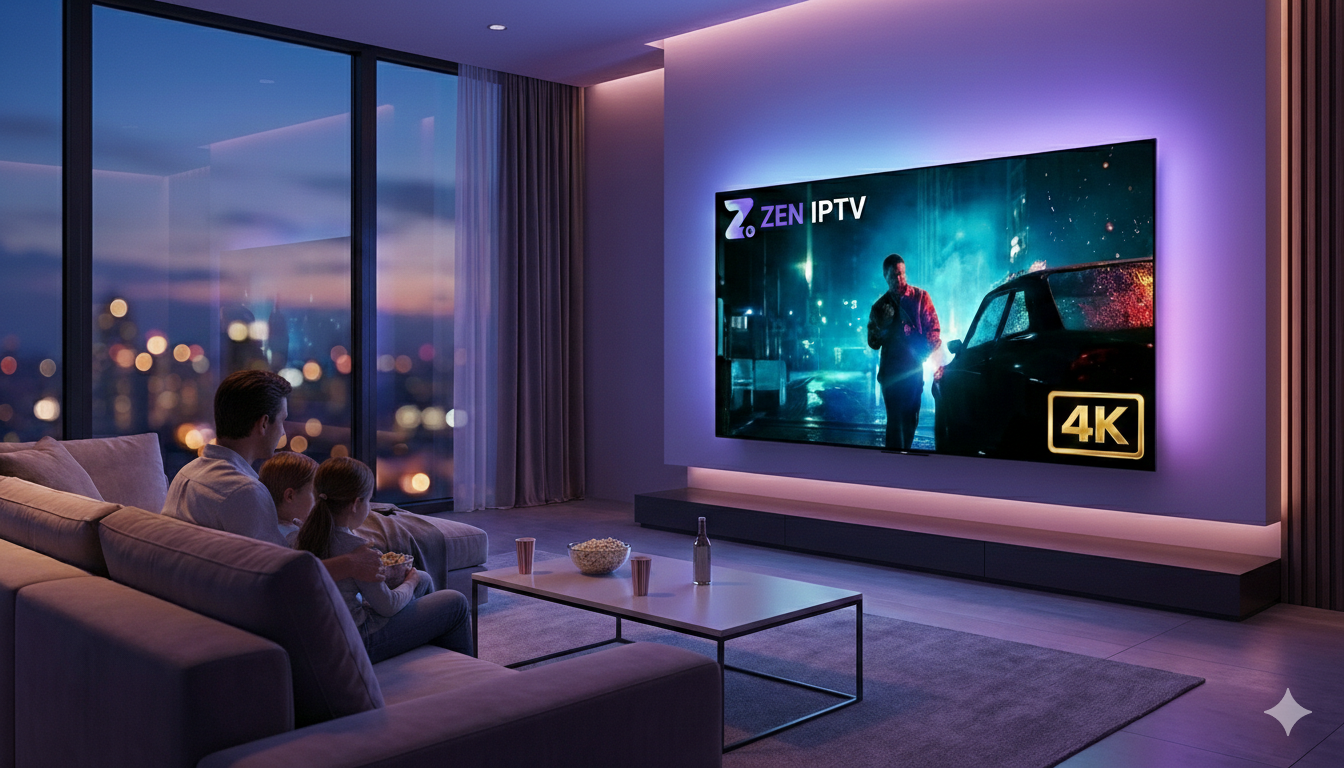 Interface Player IPTV ZEN sur Smart TV